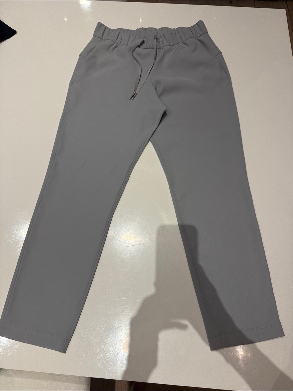 Lululemon joggers Gray Elastic Waist Drawstring Pants size 8